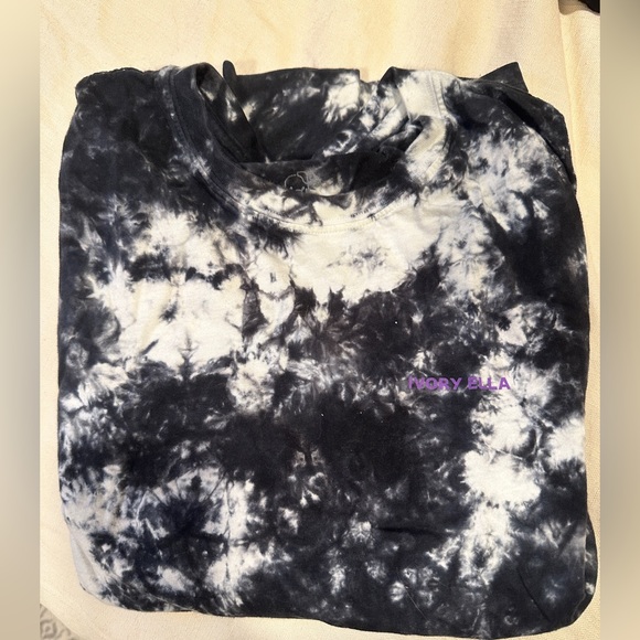 IVORY ELLA - Black Long Sleeve Tie Dye Ivory Ella Shirt - Picture 1 of 2